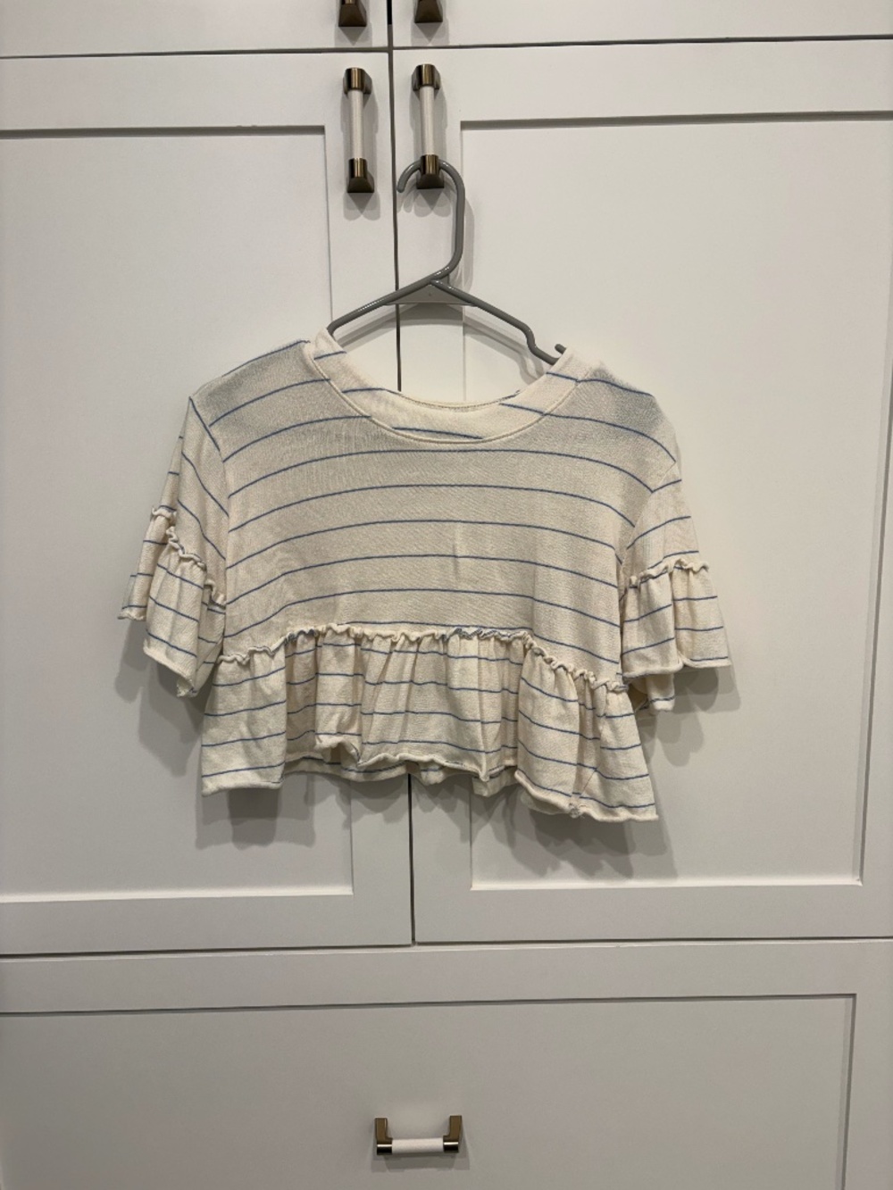 Altar’d State Ruffle Sleeve Babydoll Tee
